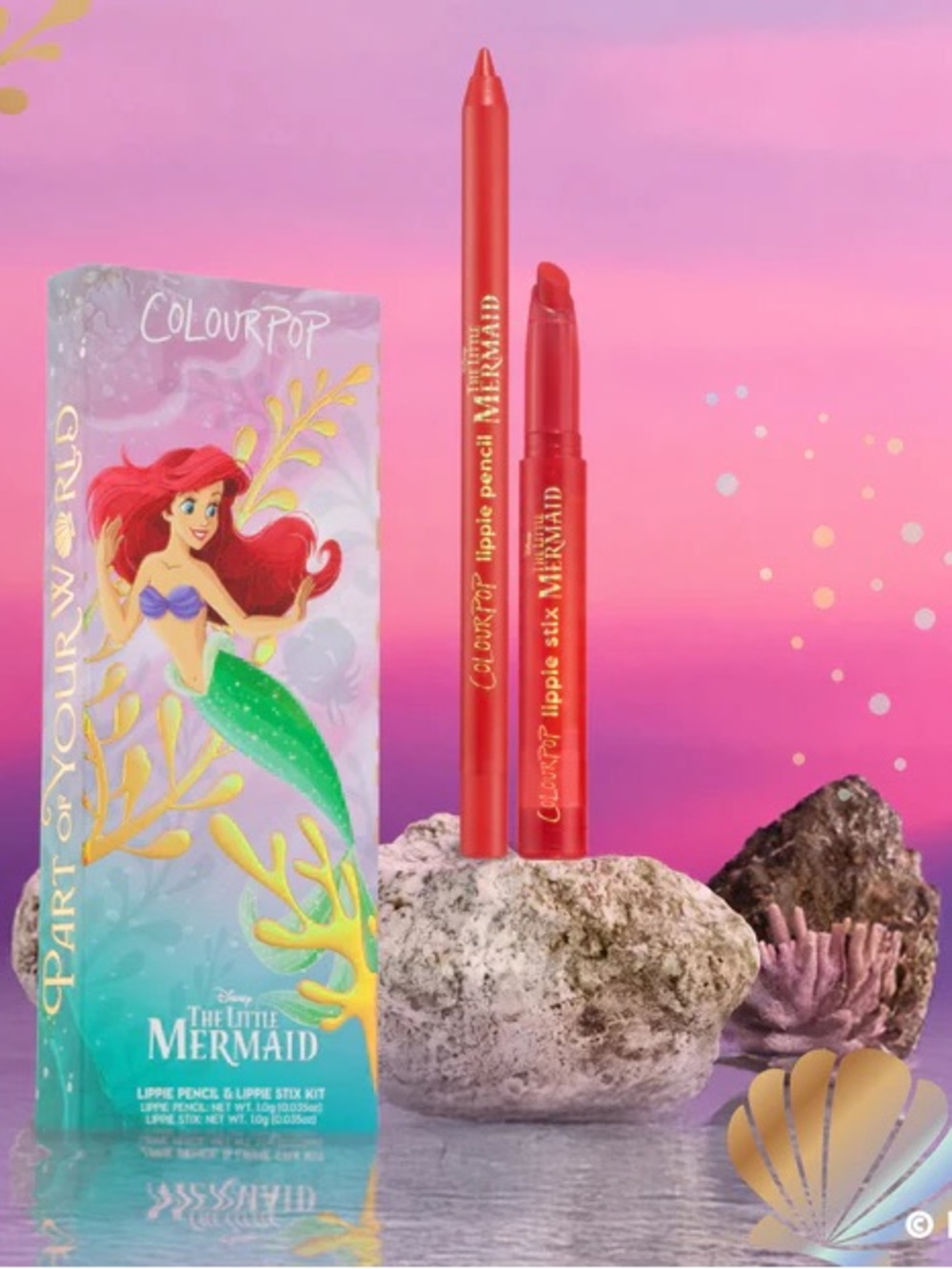 ColourPop x Disney The Little Mermaid collection lip kits (New) - Picture 2 of 5